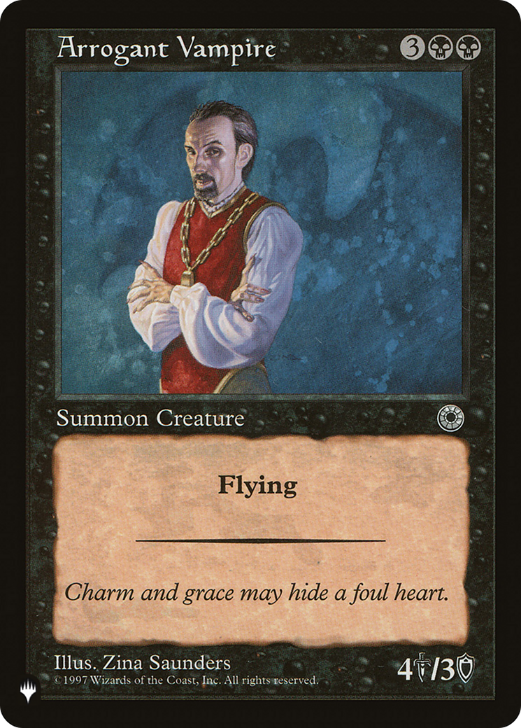 Arrogant Vampire [The List] | Good Games North