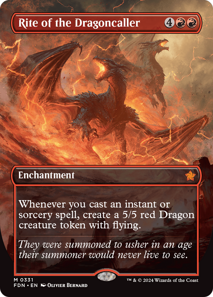 Rite of the Dragoncaller (Borderless) [Foundations] | Good Games North