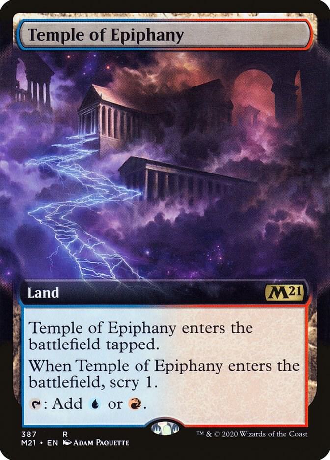 Temple of Epiphany 387 (Core Set 2021)  - Extended Art | Good Games North