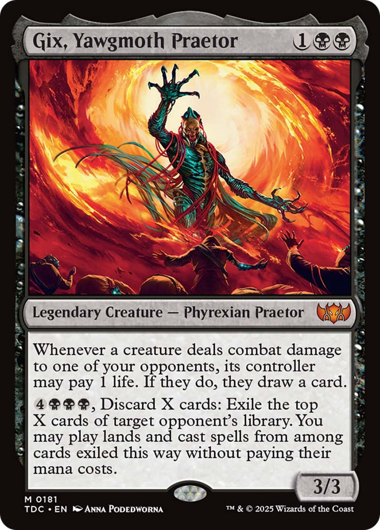 Gix, Yawgmoth Praetor [Tarkir: Dragonstorm Commander] | Good Games North