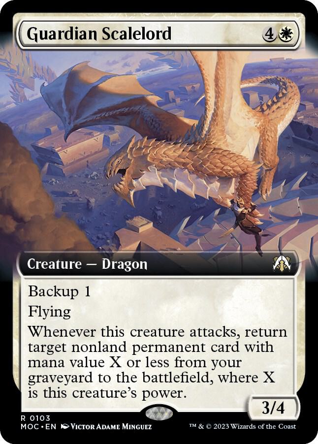 Guardian Scalelord Extended Art (Commander: March of the Machine)  | Good Games North