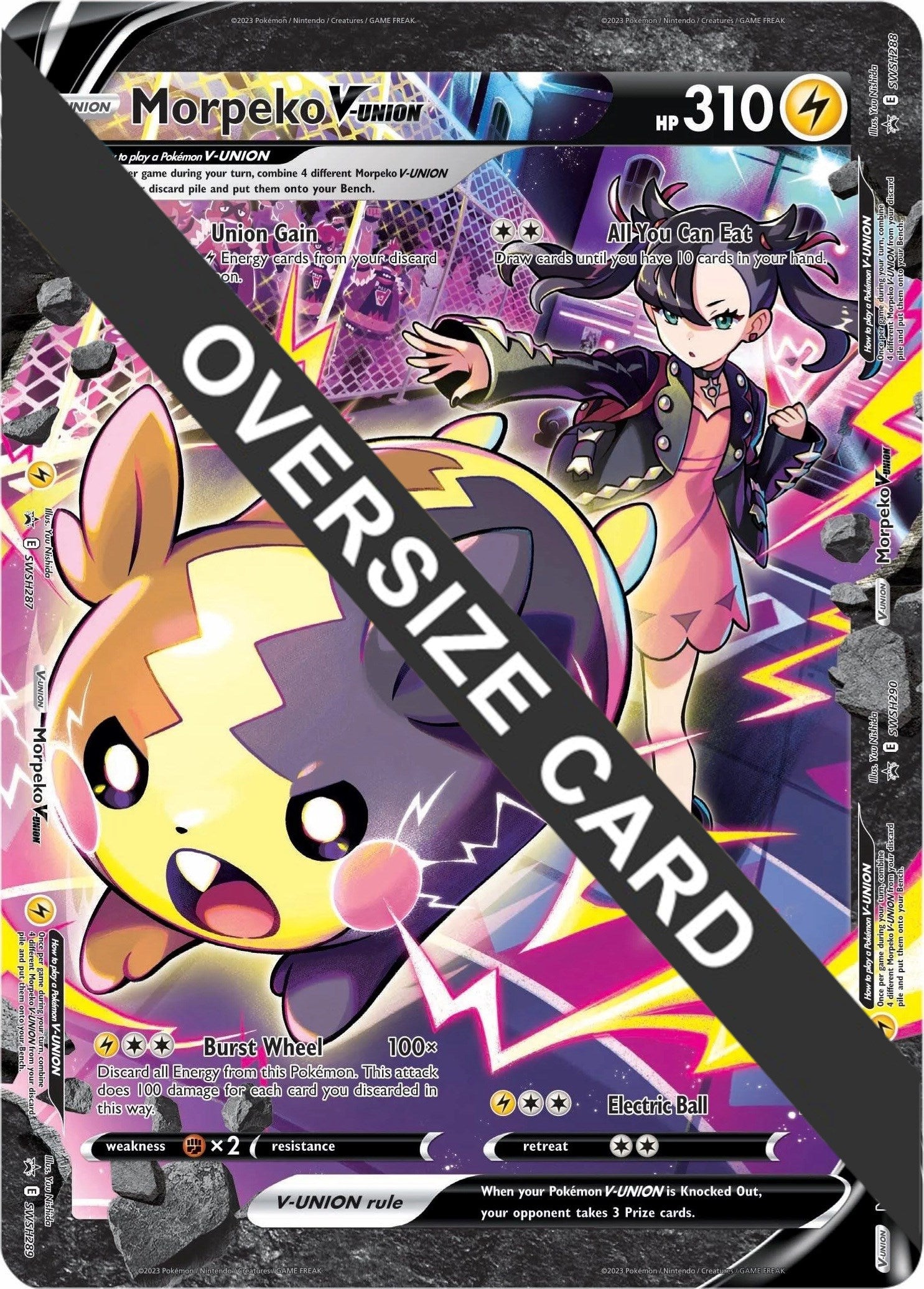 Morpeko V-UNION (SWSH287-290) (Jumbo Card) [Sword & Shield: Black Star Promos] | Good Games North