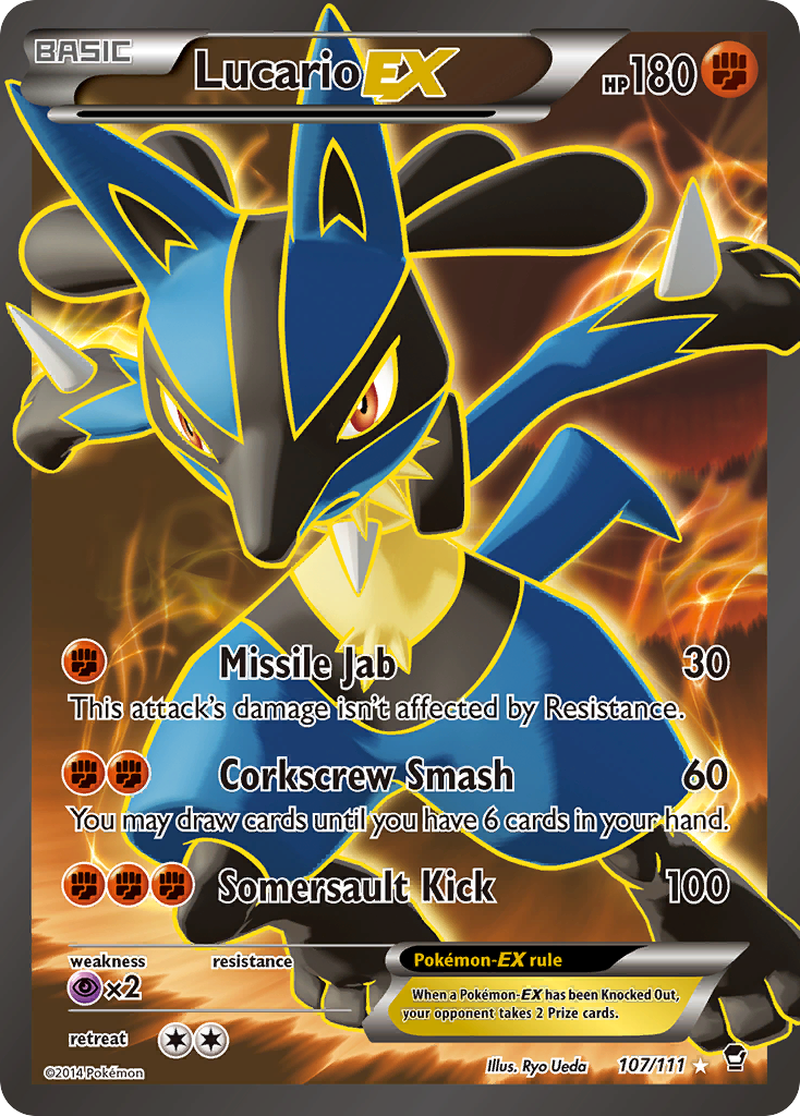 Lucario EX (107/111) [XY: Furious Fists] | Good Games North