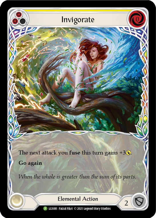Invigorate (Yellow) [LGS081] (Promo)  Rainbow Foil | Good Games North