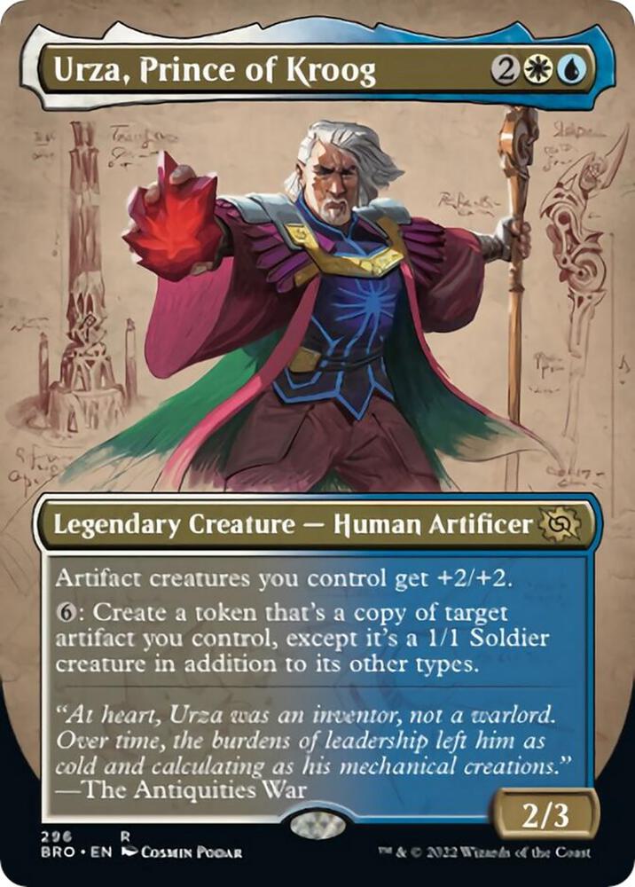 Urza Prince of Kroog Borderless 296/287 (The Brothers' War)  | Good Games North