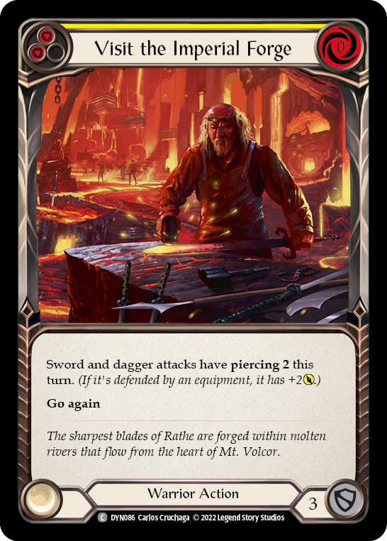 Visit the Imperial Forge (Yellow) [DYN086] (Dynasty)  Rainbow Foil | Good Games North