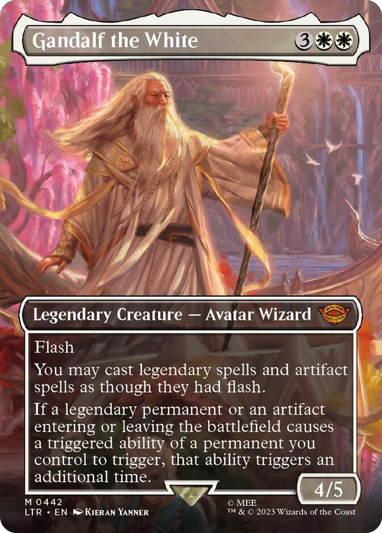 Gandalf the White (Borderless Alternate Art) [The Lord of the Rings: Tales of Middle-Earth] | Good Games North