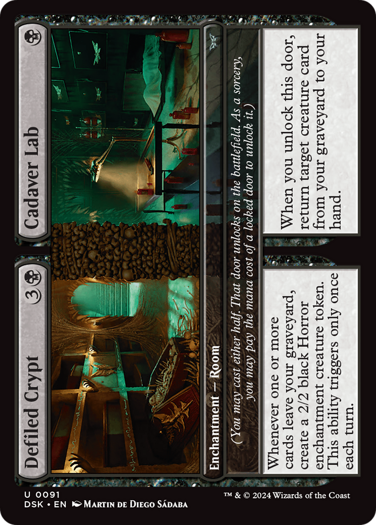 Defiled Crypt // Cadaver Lab [Duskmourn: House of Horror] | Good Games North
