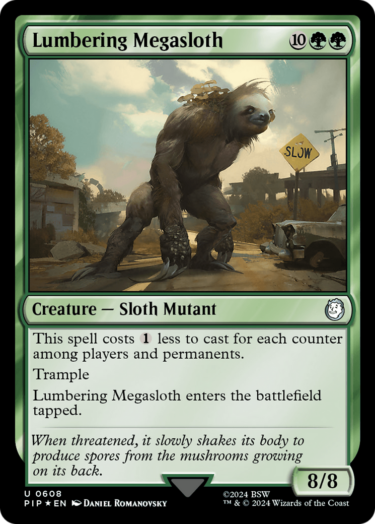 Lumbering Megasloth (Surge Foil) [Fallout] | Good Games North