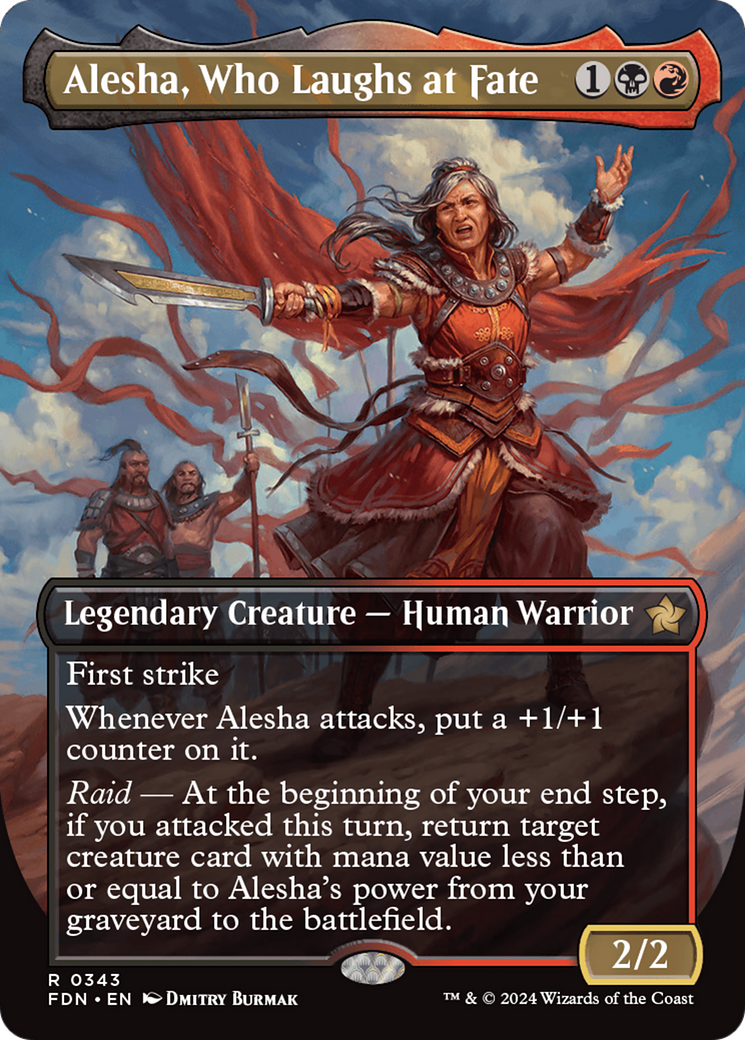 Alesha, Who Laughs at Fate (Borderless) [Foundations] | Good Games North