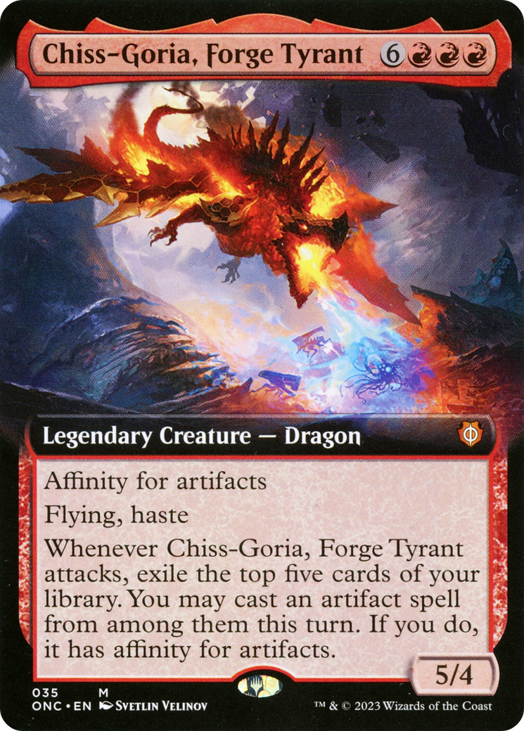 Chiss-Goria, Forge Tyrant (Extended Art) [Phyrexia: All Will Be One Commander] | Good Games North