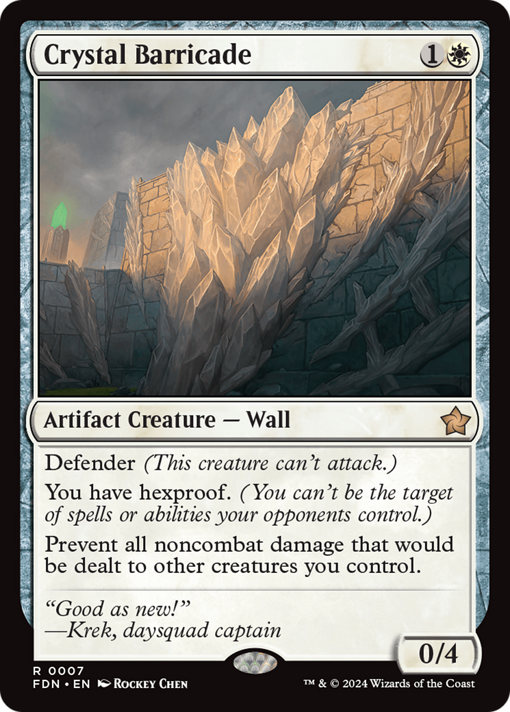 Crystal Barricade [Foundations] | Good Games North