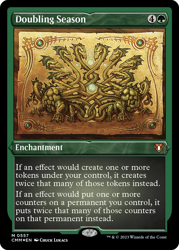 Doubling Season (Foil Etched) [Commander Masters] | Good Games North