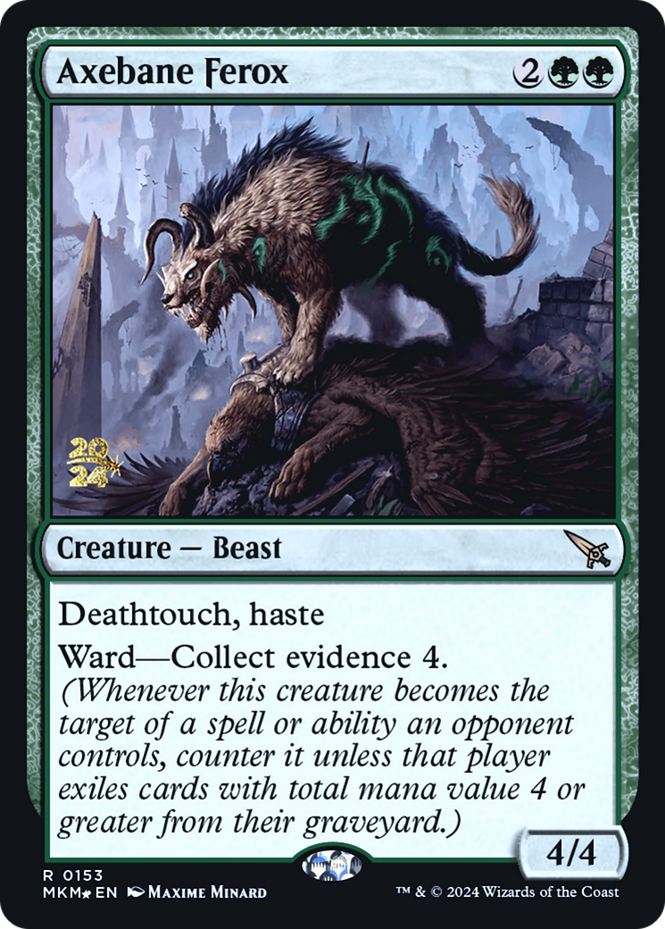 Axebane Ferox [Murders at Karlov Manor Prerelease Promos] | Good Games North