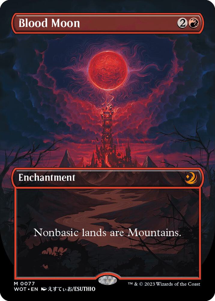 Blood Moon Anime Borderless (Wilds of Eldraine: Enchanting Tales)  | Good Games North