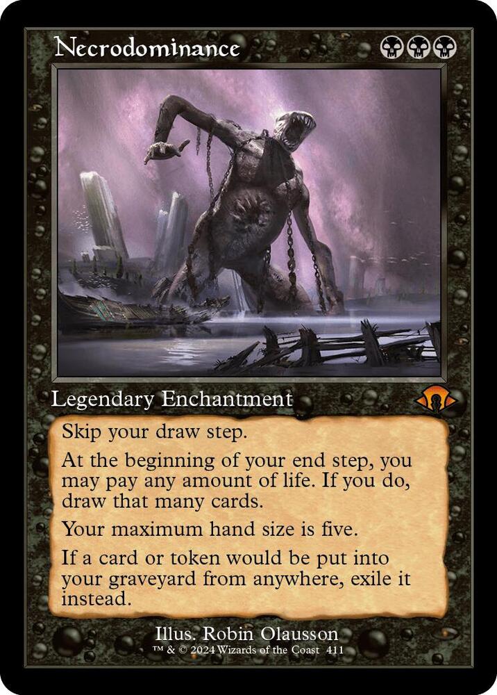 Necrodominance Retro Frame (Modern Horizons 3)  - Foil | Good Games North