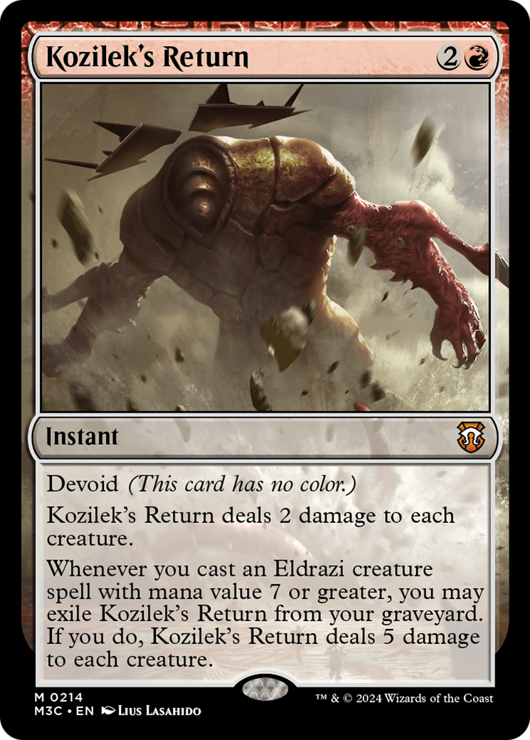 Kozilek's Return (Ripple Foil) [Modern Horizons 3 Commander] | Good Games North