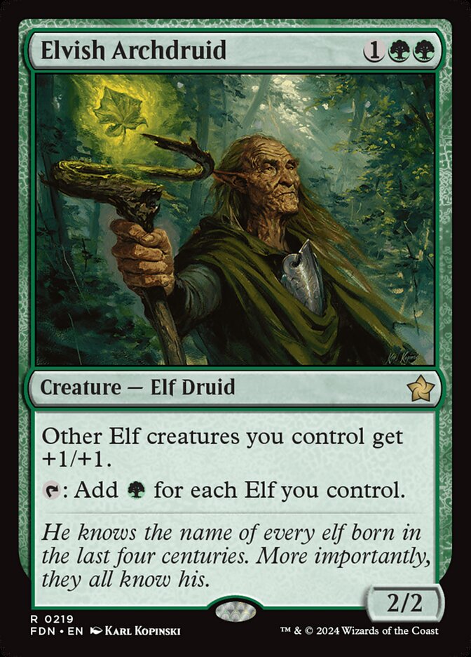 Elvish Archdruid 219 (Foundations)  | Good Games North