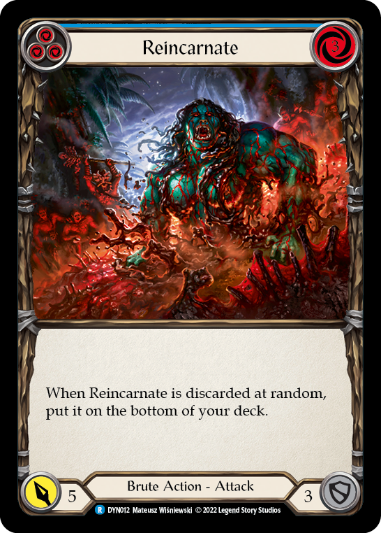Reincarnate (Blue) [DYN012] (Dynasty)  Rainbow Foil | Good Games North