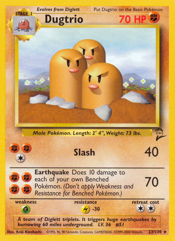Dugtrio (23/130) [Base Set 2] | Good Games North