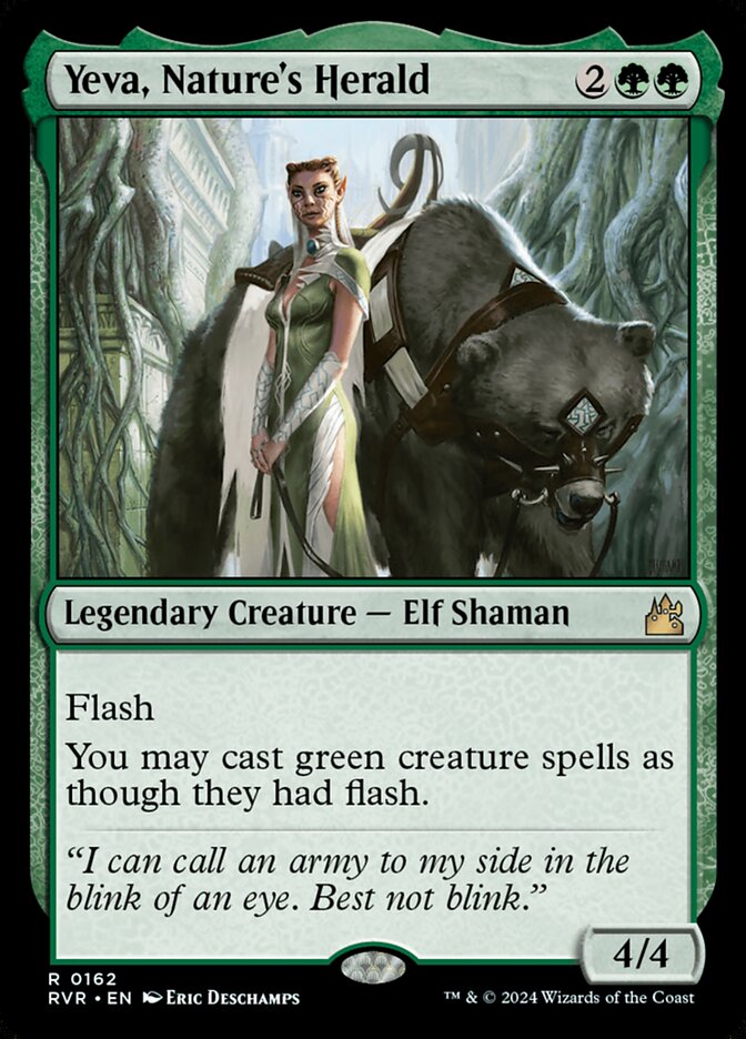 Yeva, Nature's Herald (Ravnica Remastered)  - Foil | Good Games North