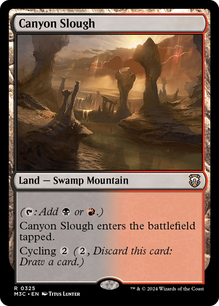 Canyon Slough (Ripple Foil) [Modern Horizons 3 Commander] | Good Games North