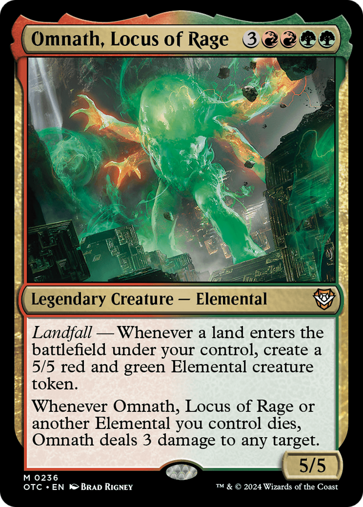 Omnath, Locus of Rage [Outlaws of Thunder Junction Commander] | Good Games North