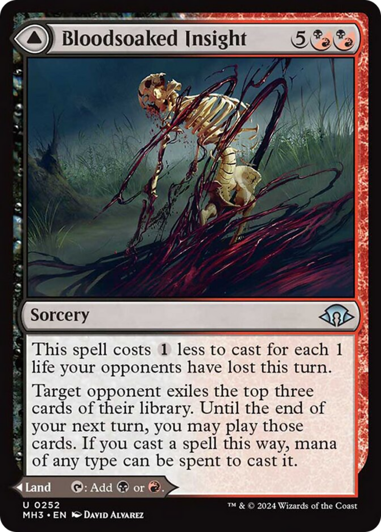 Bloodsoaked Insight // Sanguine Morass [Modern Horizons 3] | Good Games North