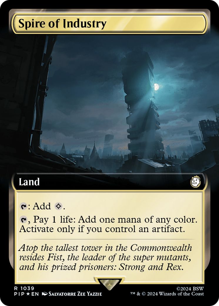 Spire of Industry (Extended Art) (Surge Foil) [Fallout] | Good Games North