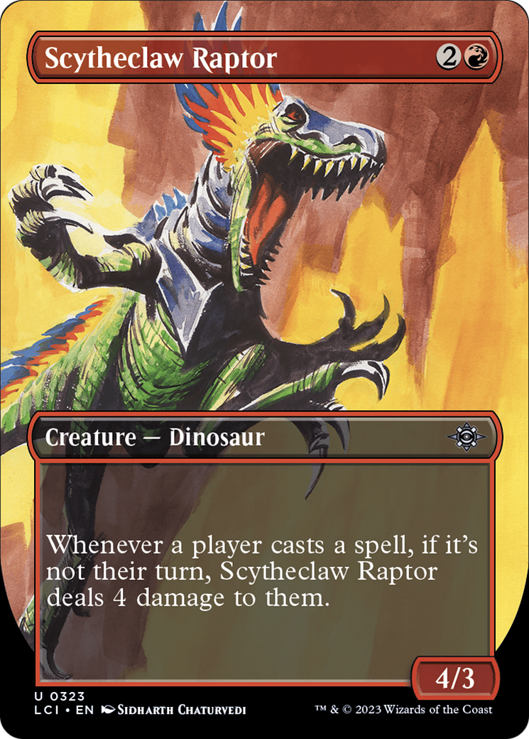 Scytheclaw Raptor (Borderless) [The Lost Caverns of Ixalan] | Good Games North