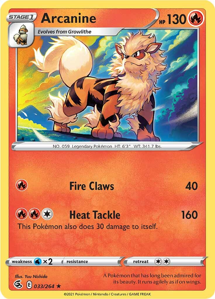 Arcanine (033/264) [Sword & Shield: Fusion Strike] | Good Games North