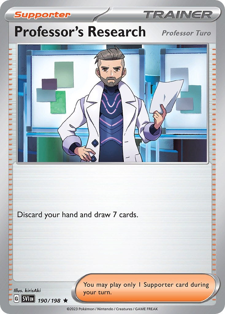 Professor's Research (190/198) (Theme Deck Exclusive) [Scarlet & Violet: Base Set] | Good Games North