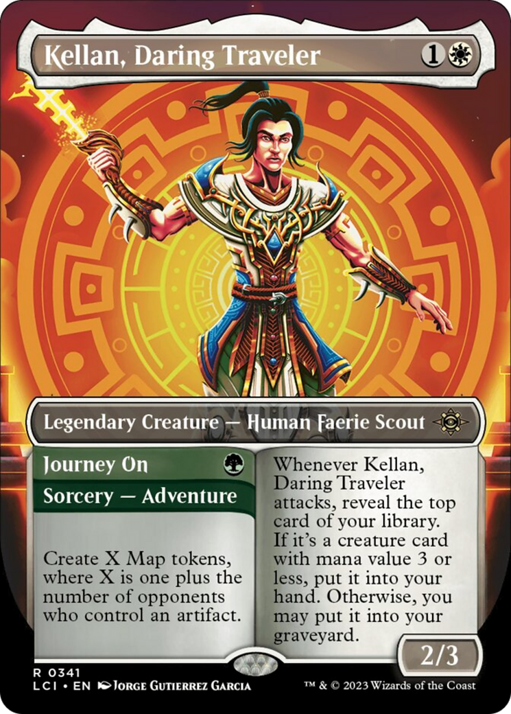 Kellan, Daring Traveler (Borderless) [The Lost Caverns of Ixalan] | Good Games North