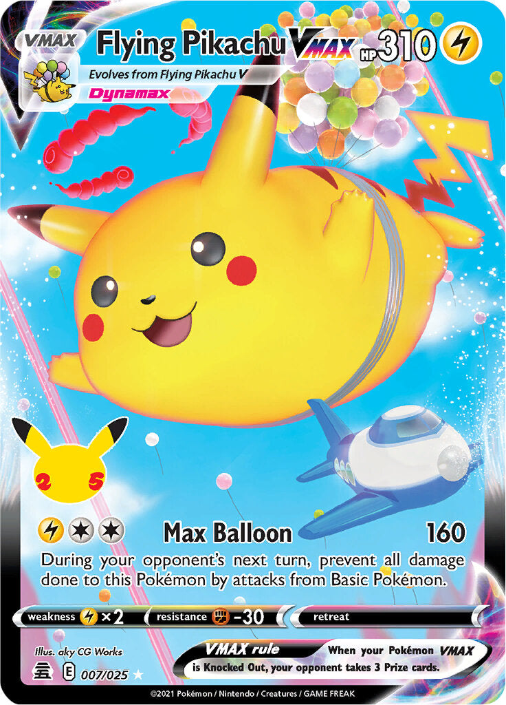Flying Pikachu VMAX (007/025) [Celebrations: 25th Anniversary] | Good Games North