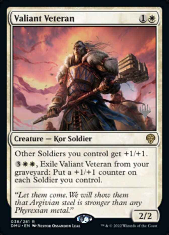Valiant Veteran (Promo Pack) [Dominaria United Promos] | Good Games North