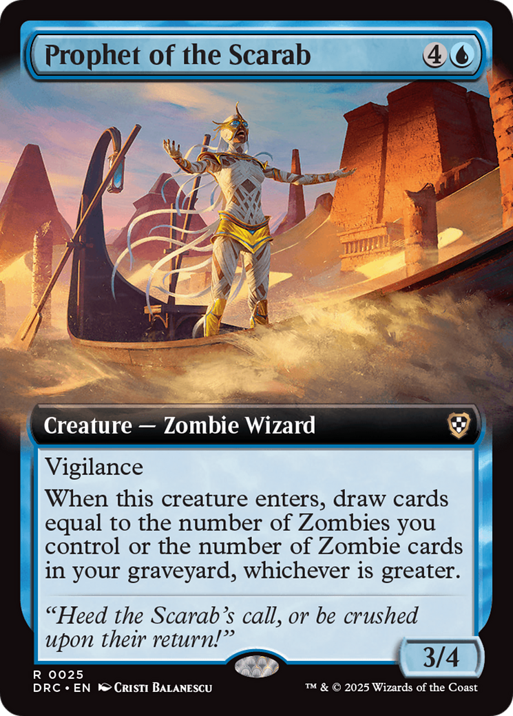 Prophet of the Scarab (Extended Art) [Aetherdrift Commander] | Good Games North