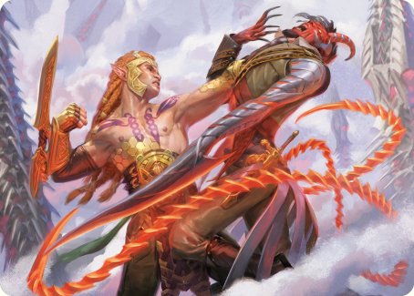 Tyvar's Stand Art Card [Phyrexia: All Will Be One Art Series] | Good Games North