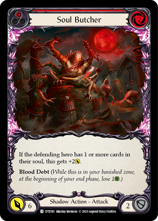 Soul Butcher (Red) [DTD181] (Dusk Till Dawn)  Rainbow Foil | Good Games North