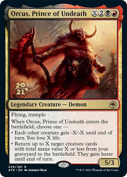 Orcus Prince of Undeath (Prerelease Cards)  - Foil | Good Games North