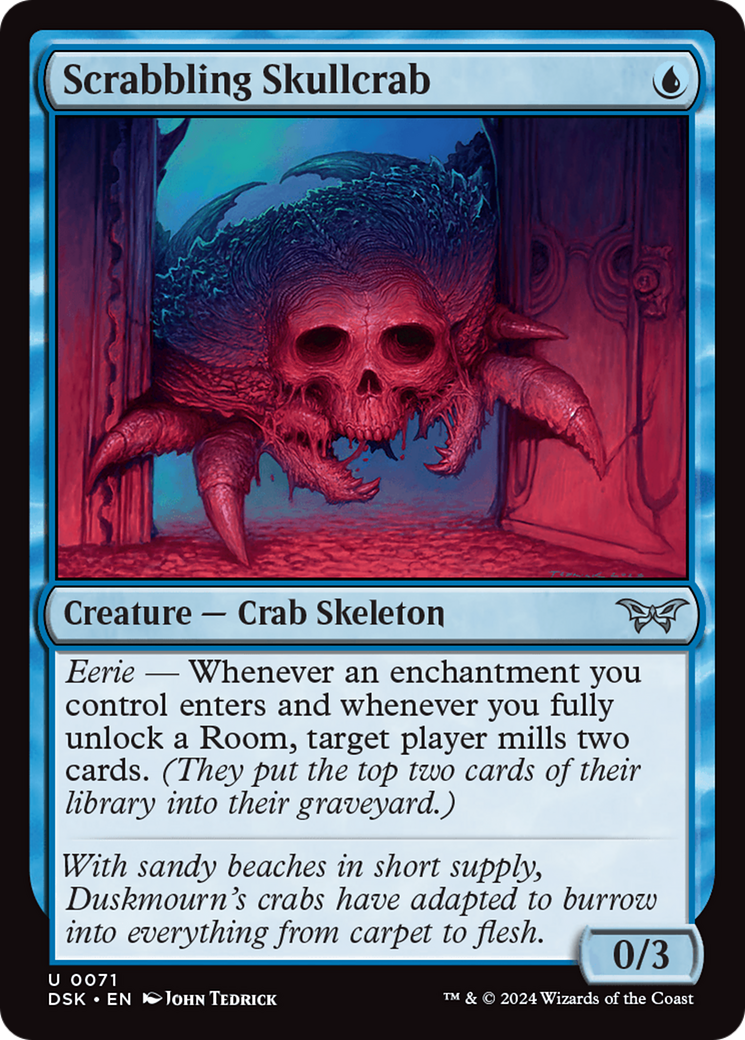 Scrabbling Skullcrab [Duskmourn: House of Horror] | Good Games North