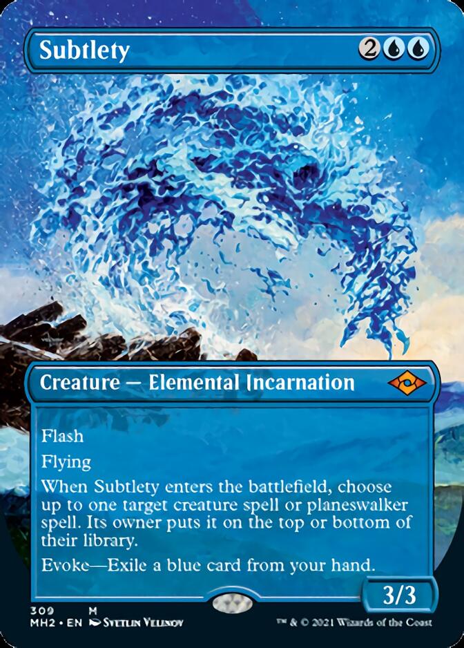 Subtlety (Borderless Alternate Art) [Modern Horizons 2] | Good Games North