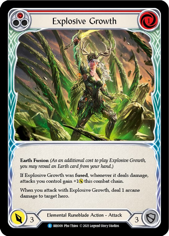 Explosive Growth (Red) [BRI009] (Tales of Aria Briar Blitz Deck)  1st Edition Normal | Good Games North