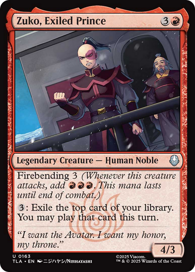 Zuko, Exiled Prince [Avatar: The Last Airbender] | Good Games North