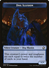 Zombie // Dog Illusion Double-Sided Token [Dungeons & Dragons: Adventures in the Forgotten Realms Tokens] | Good Games North