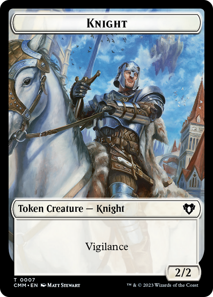 Eldrazi // Knight Double-Sided Token [Commander Masters Tokens] | Good Games North