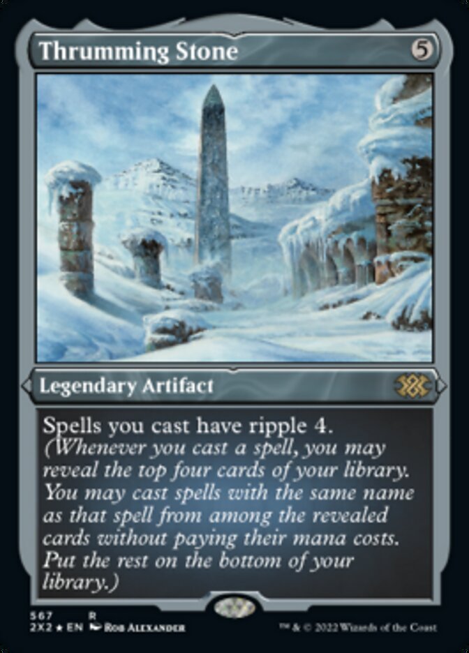 Thrumming Stone (Foil Etched) [Double Masters 2022] | Good Games North