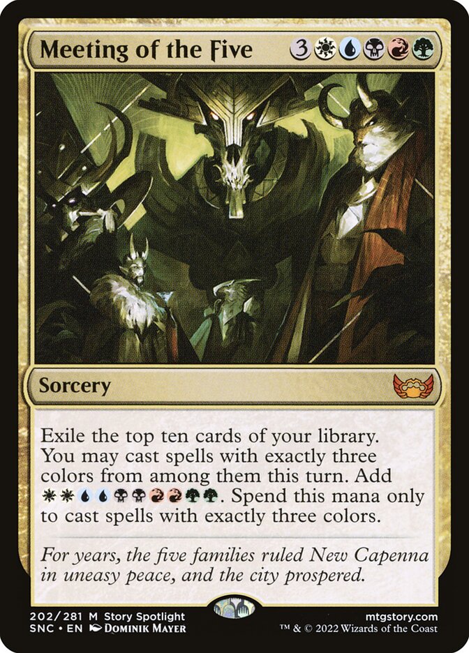 Meeting of the Five (Streets of New Capenna)  - Foil | Good Games North