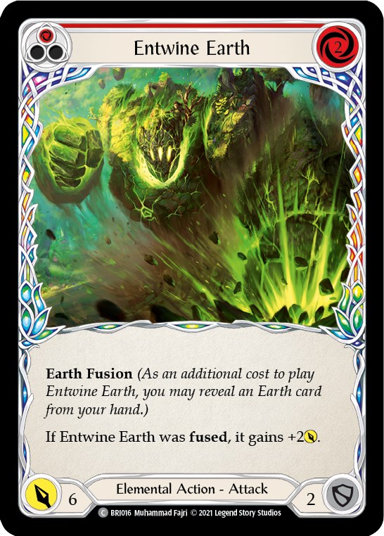 Entwine Earth (Red) [BRI016] (Tales of Aria Briar Blitz Deck)  1st Edition Normal | Good Games North