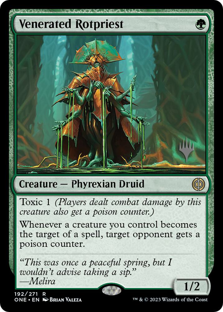 Venerated Rotpriest (Promo Pack: Phyrexia: All Will Be One)  - Foil | Good Games North