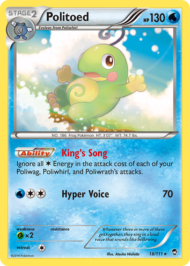 Politoed (18/111) [XY: Furious Fists] | Good Games North